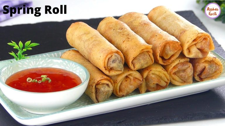 মুচমুচে চাইনিজ চিকেন স্প্রিং রোল (ফ্রোজেন পদ্ধতি সহ) | Chinese Chicken Vegetable Spring Roll Recipe