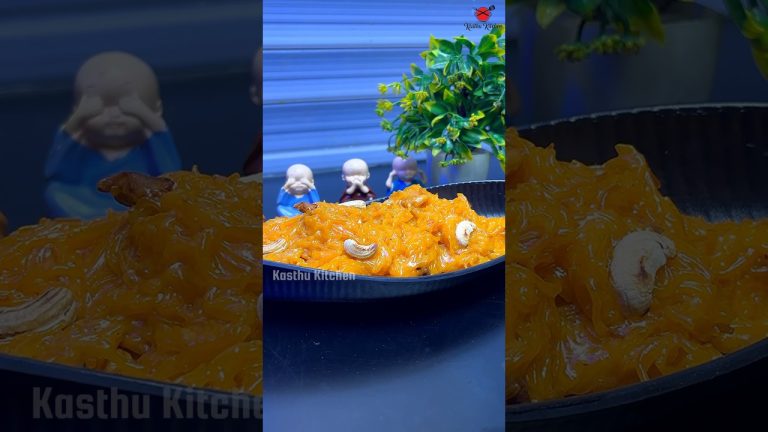 💥 சேமியால கேசரி செஞ்சு இருக்கிங்கள 🤔 | semiya kesari | sweet recipes @kasthukitchen2001 #shorts