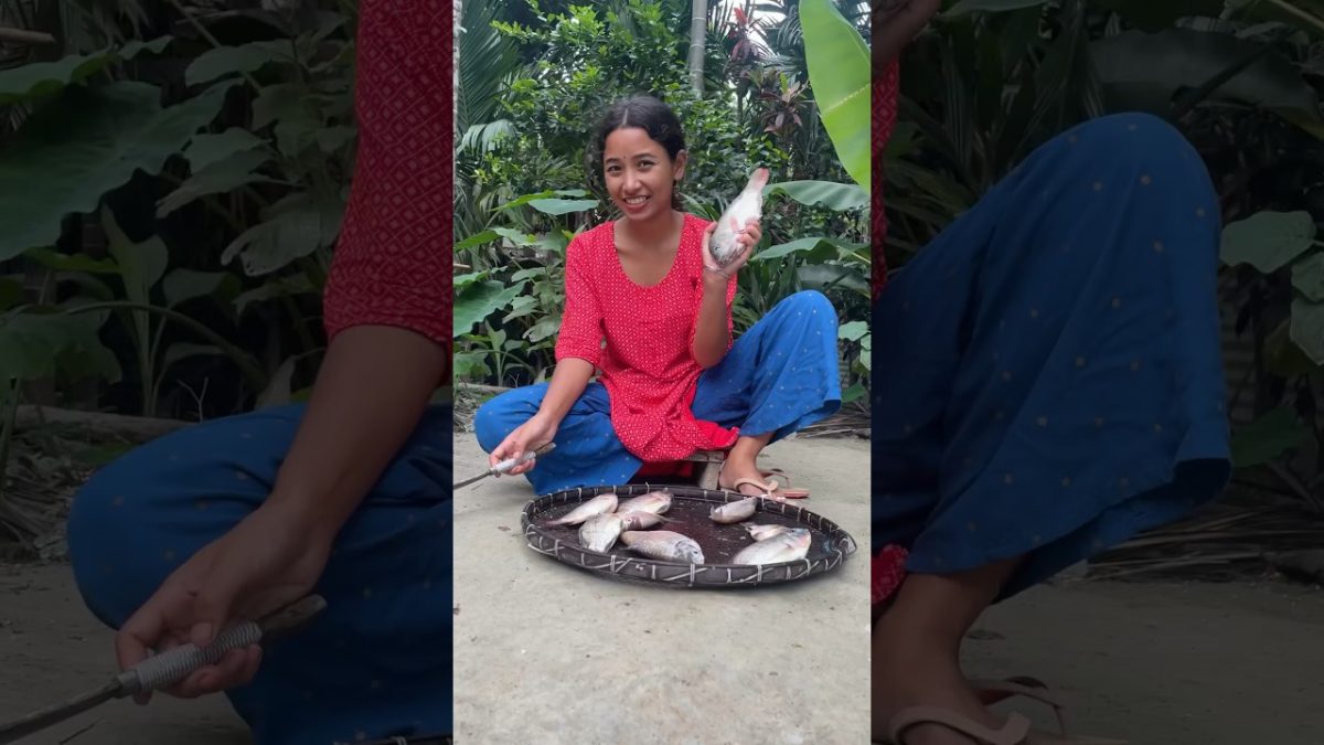 ভোল জিকা লগত মাছৰ আন্জা || Assamese Fish Recipe || Mini Vlog #shorts