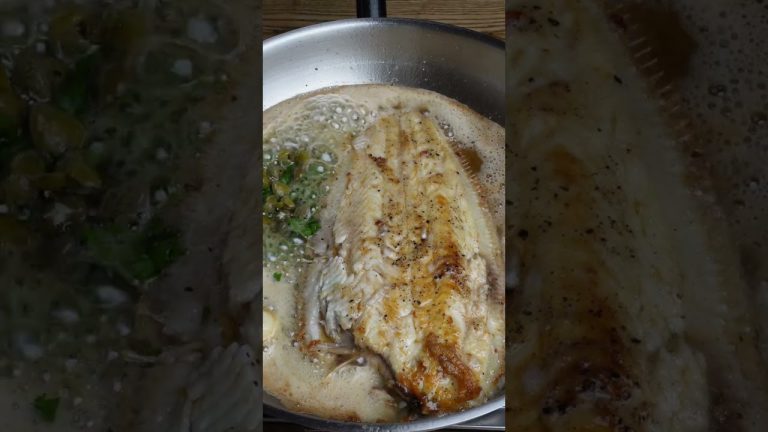 Dover Sole Pan-Fried #shorts #food  #cooking #recipe