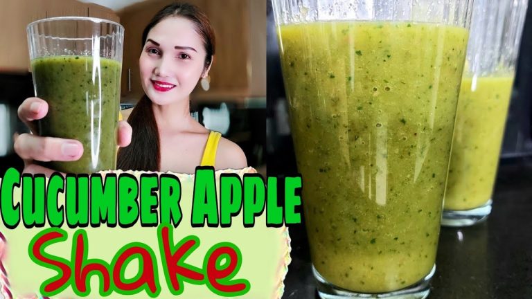 CUCUMBER APPLE SMOOTHIE HOW TO MAKE FRUIT VEGETABLE SHAKE