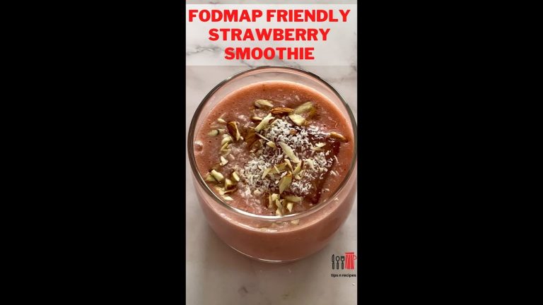 FODMAP friendly strawberry smoothie| tips n recipes #shorts