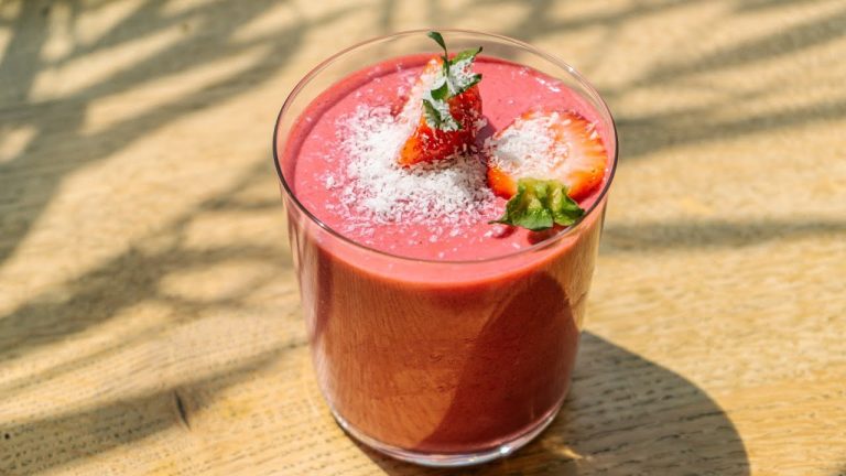 Strawberry Blueberry Smoothie | Fruit Juice | Strawberry Smoothie | Blue Berry Smoothie | #Shorts