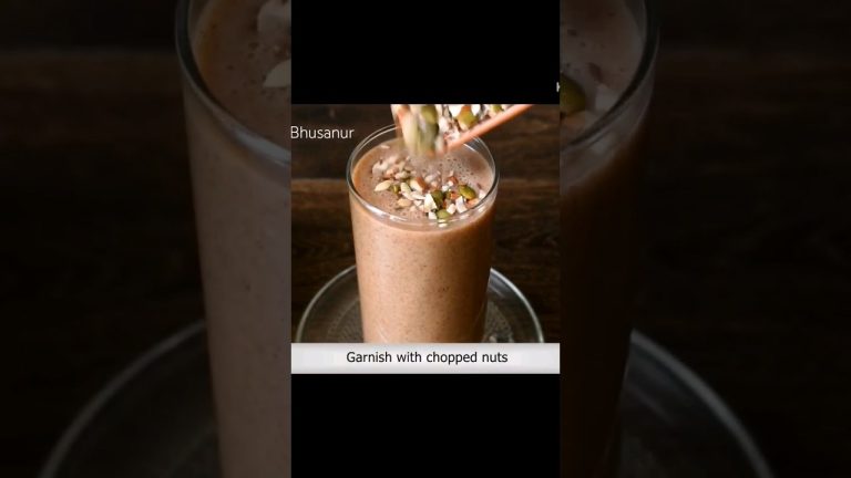 Ragi smoothie Recipe | Rich calcium iron protein smoothie recipe #shorts #trending