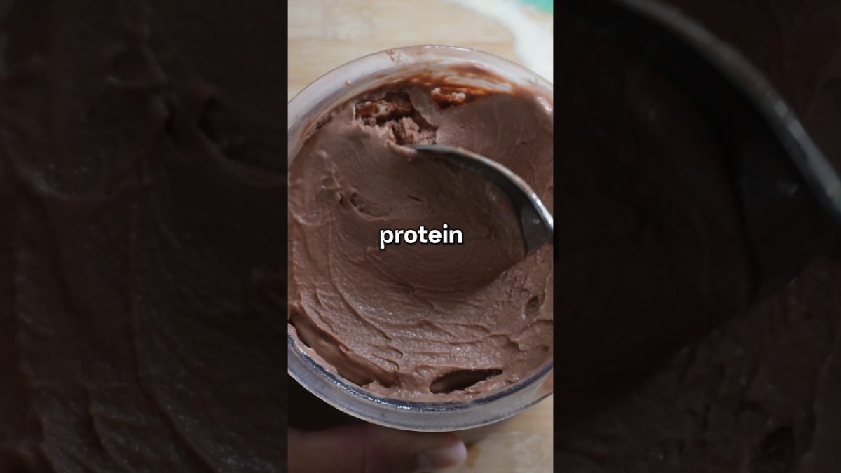 Chocolate Protein Ice Cream 32g Protein 😋 #food #cooking #recipe #foodie