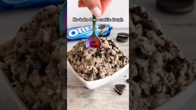 Edible Oreo Cookie Dough 😍 #easyrecipe #recipe