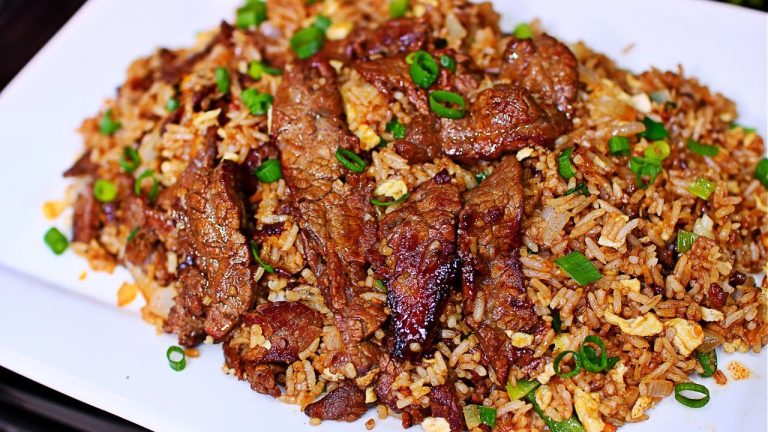 Easy Steak Fried Rice Recipe – How to make beef fried rice