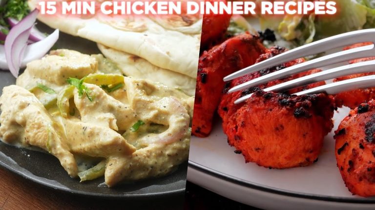 15 min Yummy Chicken Dinner Recipes | Tandoori & Reshmi Chicken Recipe