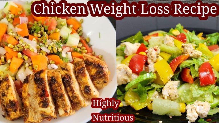 2 Chicken Recipes For Weight Loss / weight Loss Recipes / High Protein Salad Recipes /Breakfast Ides