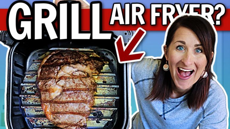 Can You GRILL in an Air Fryer?? Testing Steak, Veggies and Peaches on the Sear N Sizzle!