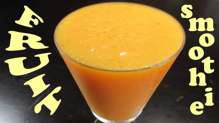 Fruit Smoothie Recipes – Yellow Fruit Blend Smoothie Challenge! Vegan Smoothies – HomeyCircle