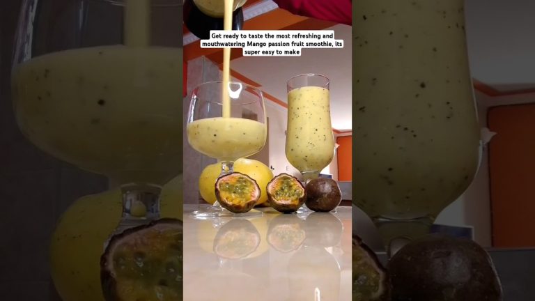 How to make Mango Passion Fruit Smoothie Recipe#smoothierecipes#healthylifestyle#shorts