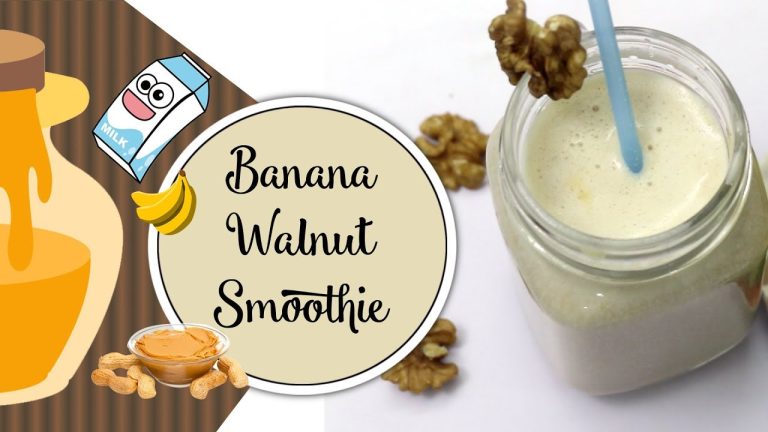 Banana Walnut Smoothie – Super Delicious Smoothie Recipe!