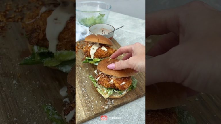 Hot honey crispy chicken caesar sandwiches