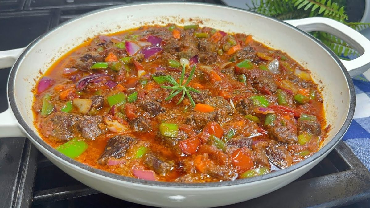 how to prepare easy but delicious vegetable beef meat stew recipe/ simple but delicious stew recipe