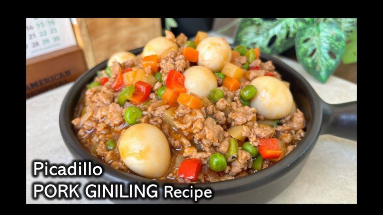 How to cook Ginisang Pork Giniling Recipe | PORK PICADILLO WITH QUAIL EGG