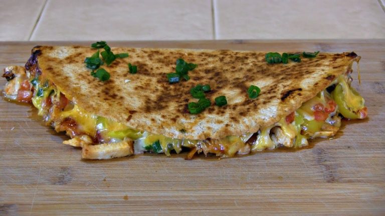 SmokingPit.com – Holy Smoke BBQ Chicken Quesadilla from Leftover Smoked Chicken