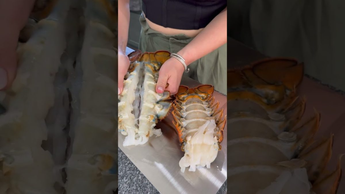 Lobster Tails + Cowboy Butter- full recipe is in the comments! #recipevideo #cookingideas #recipe