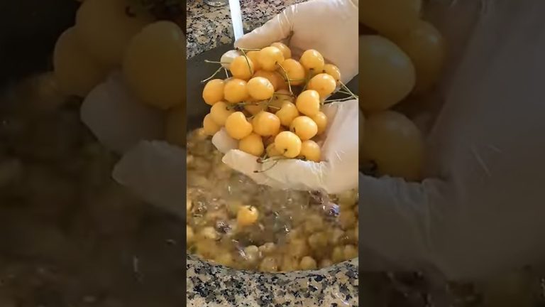 BEYAZ KİRAZ REÇELİNİN PÜF NOKTALARI✅TAM ÖLÇÜLÜ BEYAZ KİRAZ REÇELİ💯 #reçeltarifleri #shorts