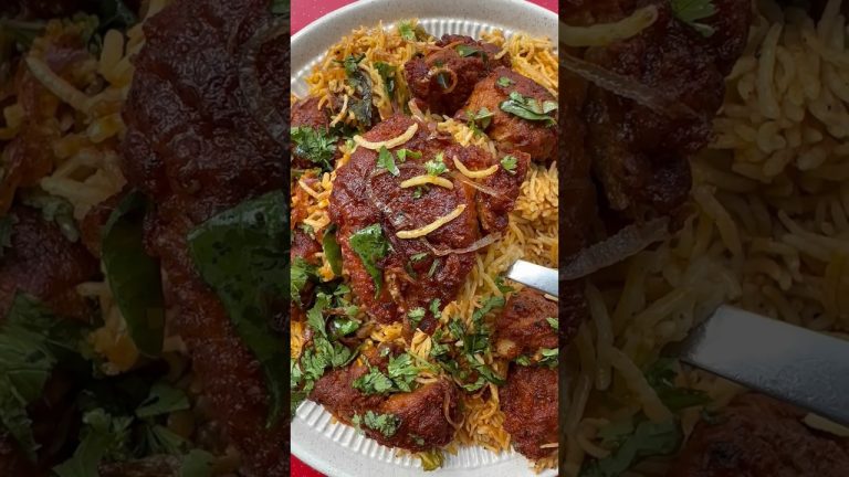 Chicken 65+4 Biryani🍗: Recipe in Description #shorts #youtubeshorts #chicken65 #chickenbiryani