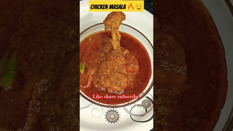 Chicken Masala Recipe | #shorts #food #cooking #recipe#chicken  #ytshort #ytshorts