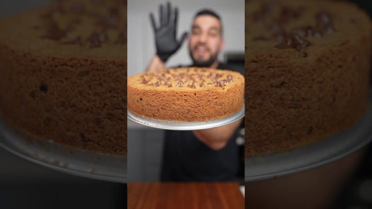 Nutella Cookie Pie #shorts #cookie #pie #easyrecipe