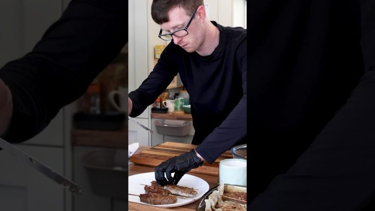 Beef Kebabs and German Potato Salad! Full recipe on our channel! #potatoes #recipe #potatosalad