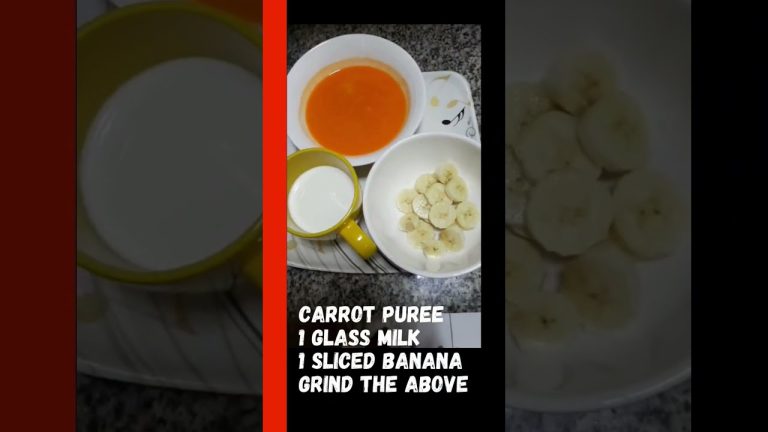 Healthy Smoothie For Kids | Banana & Carrot Smoothie #shorts #ytshorts #cooking #cookingvideo #food