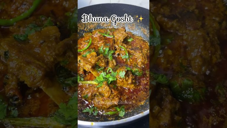 Bhuna Gosht Recipe ❤️ #bhunagosht #beefbhuna #recipe #shorts #munishaskitchen