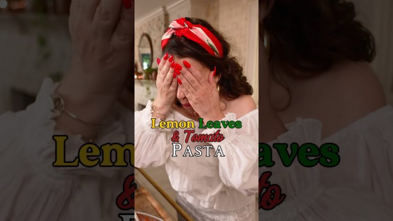 Lemon Leaves and Provolone Creamy Pasta