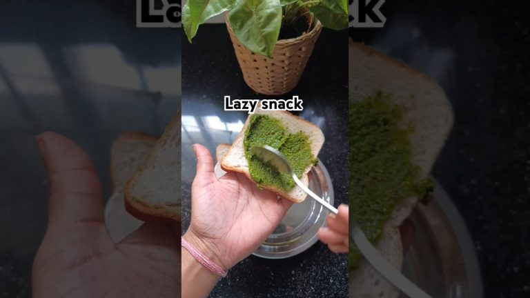 Tasty Snack Idea: Bread, Cheese, and Tangy Green Chutney with Chai#shorts  #recipe #cooking #food