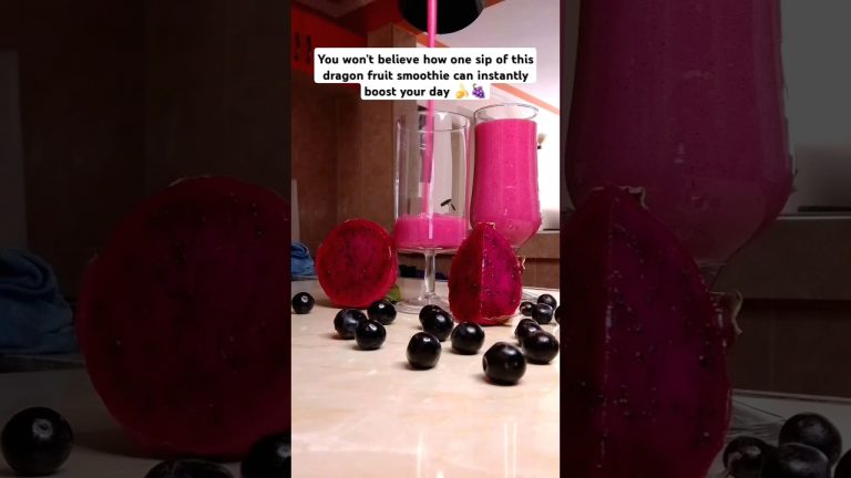 How to make Dragon Fruit Smoothie -DELICIOUS AND EASY TO MAKE#healthyrecipes#healthylifestyle#shorts