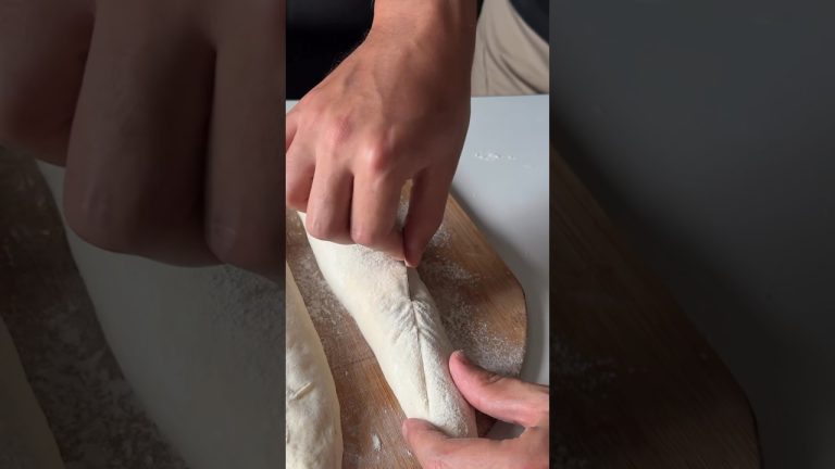 Scoring sourdough baguette #shorts