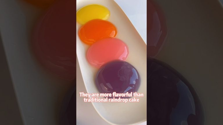 Raindrop cake boba🧋🌈