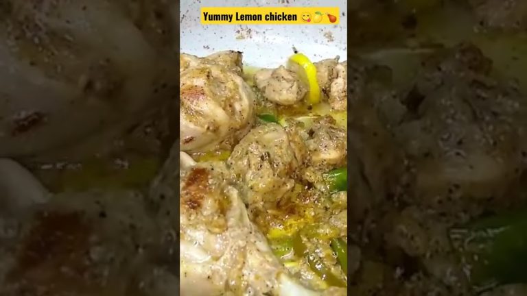 Yummy Lemon chicken😋 #shorts #chicken #lemon #recipes