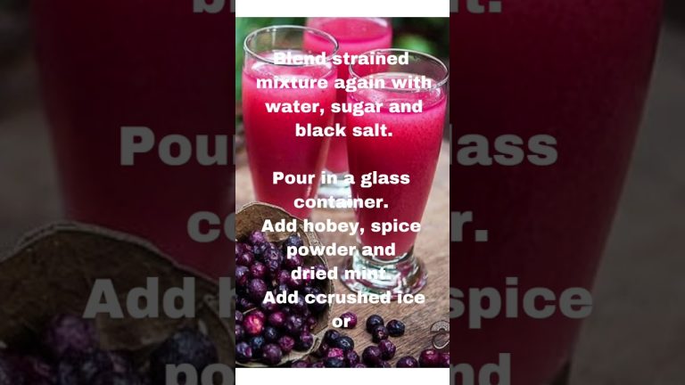 Sweet Berry Falsa Juice 🍹 Recipe #fruit #juice #shorts #juicewrld #falsajuice #falsajuicerecipe