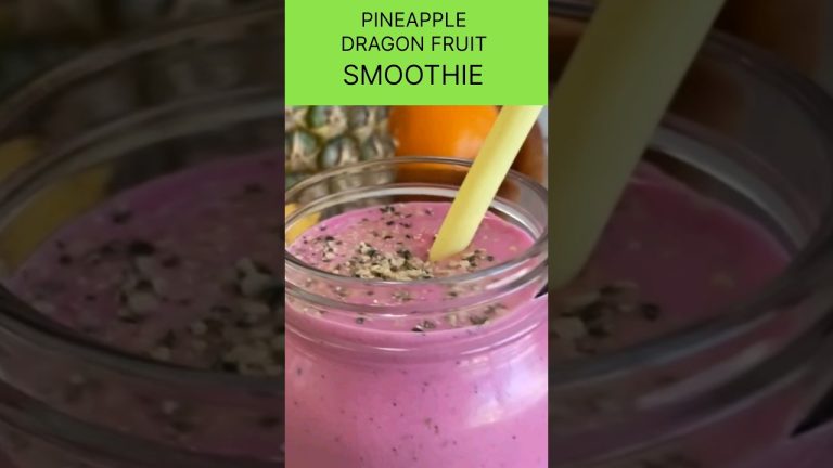 pineapple🍍Dragon fruit smoothie 😋🤩 #shorts#youtubeshorts #ytshorts#viral #trending #short