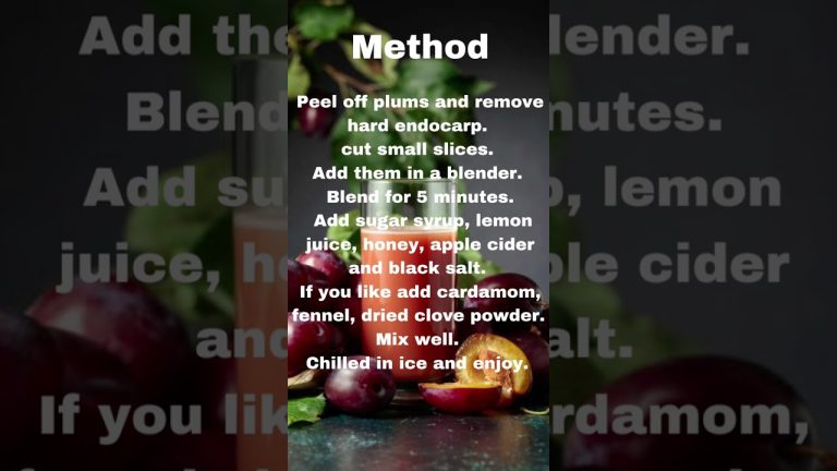 Plum Juice 🍹Tasty 😋 #plum #juice #plumjuice #juicewrld #juicerecipe #food #foodrecipe #shorts #short