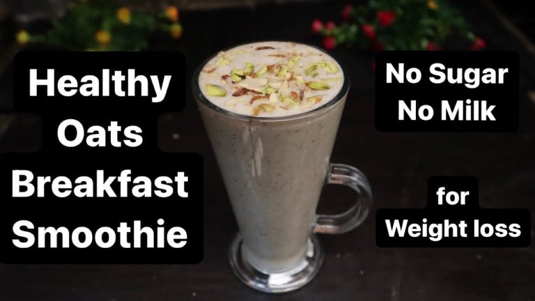 High Protein Oats Breakfast Smoothie Recipe – No Sugar, No Milk | Oats Smoothie For Weight Loss