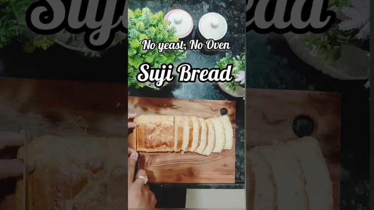 NO YEAST🍞100% Sooji Bread Recipe |#shorts #youtubeshorts #baking #recipe #viral #shortsfeed