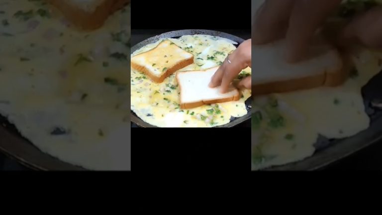 Quick, Easy, Tasty Bread omelette 😋 Healthy Breakfast Recipe #food #maabetikisuperkitchen #ytshorts