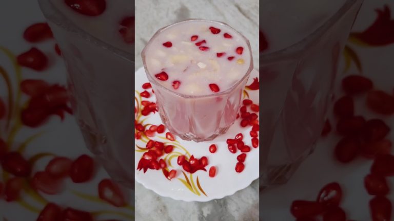 The Best Way To Make Pomegranate MilkShake!! #shorts