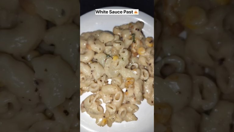 Macaroni White Sauce Recipe #shorts #ytshorts #pasta #whitesaucepasta #homemade #viral #food