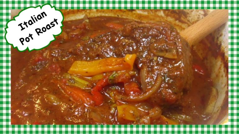 My Italian Beef Pot Roast ~ Slow Cooker Beef Dinner Recipe