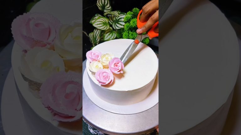 birthday cake tutorial #shorts #youtubeshorts #viral #shortvideo