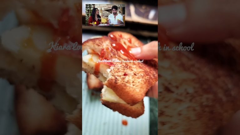 Kiara Advani's  Loved Mumbai Sandwich in school Time  #shorts #mumbaisandwich #shortsvideo