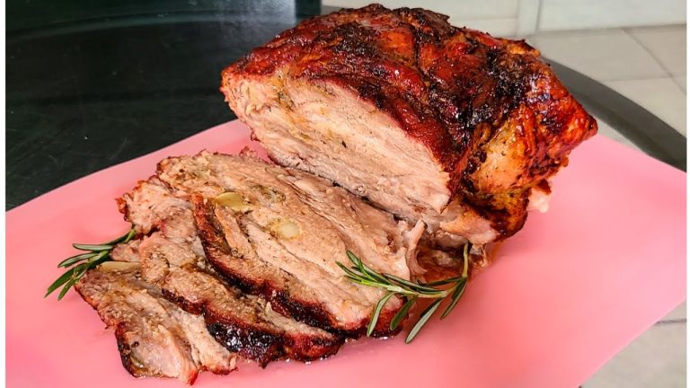 Pork Roast Stuffed with Garlic and Onion