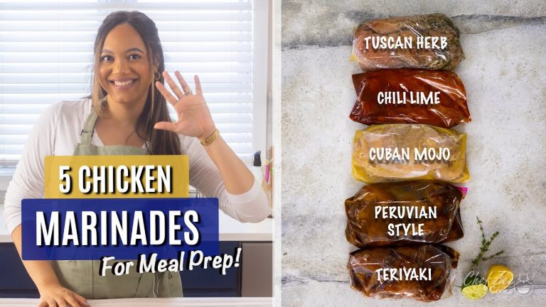 5 EASY Chicken Marinades for Meal Prep | Chicken Recipes | Chef Zee Cooks