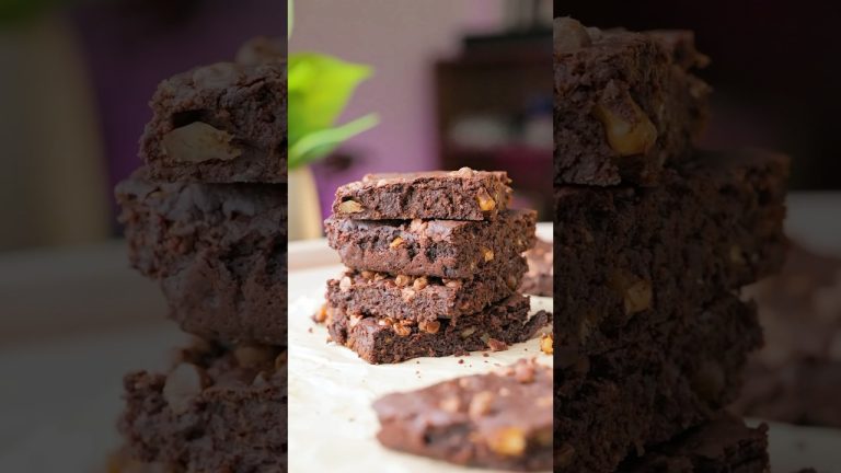 Guilt free No sugar No Maida Healthy Brownie for Kids n Fitness enthusiasts #healthy #dessert #easy