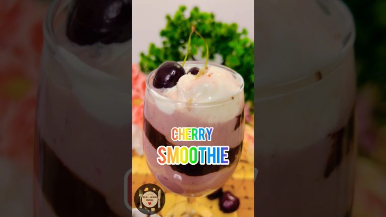 Viral Cherry Smoothie 🍹#cherry #summer #drink #shorts #ytshorts #food